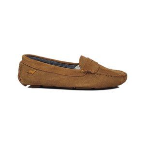 HOWLING WOLF Sydney Penny Driver Women's Brown Suede Leather Shoes Size 7 US